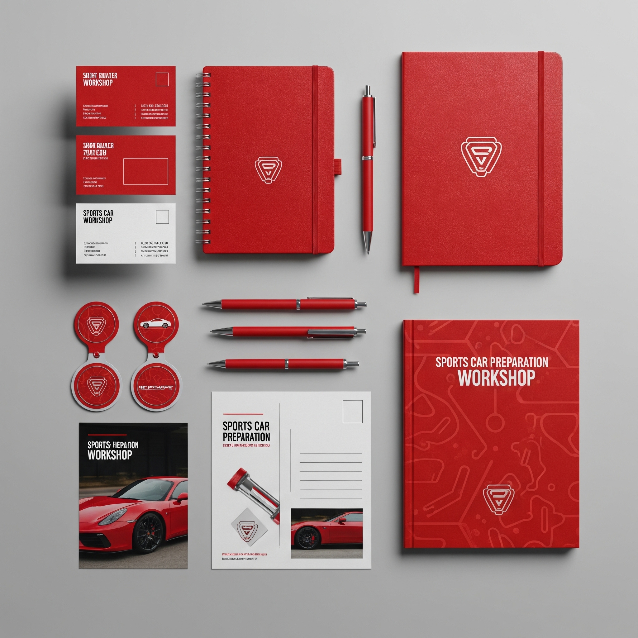 Sports Car Workshop - Brand identity e materiali promozionali